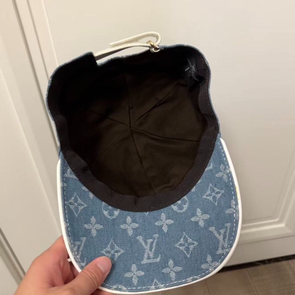 Louis Vuitton Monogram Denim Baseball Cap Blue - Picture 4 of 4
